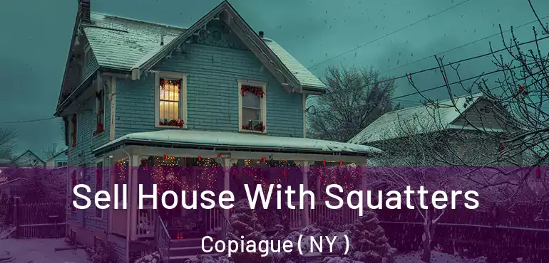  Sell House With Squatters Copiague ( NY )