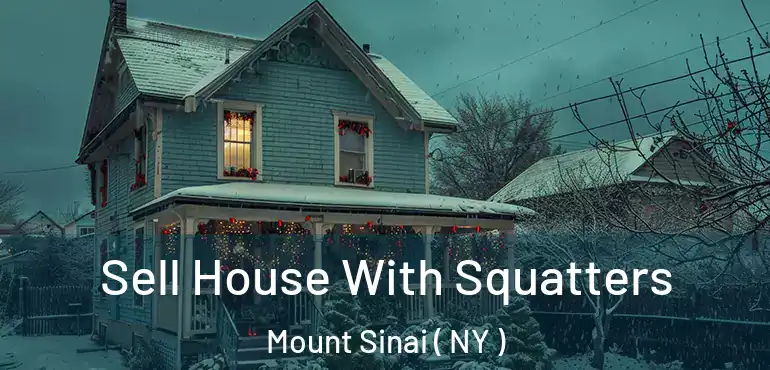  Sell House With Squatters Mount Sinai ( NY )