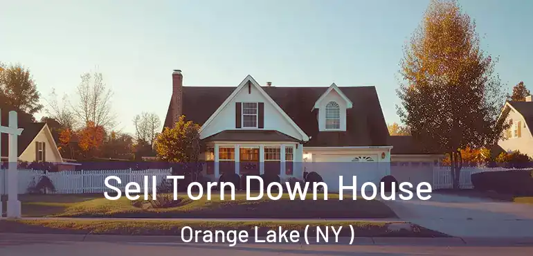  Sell Torn Down House Orange Lake ( NY )
